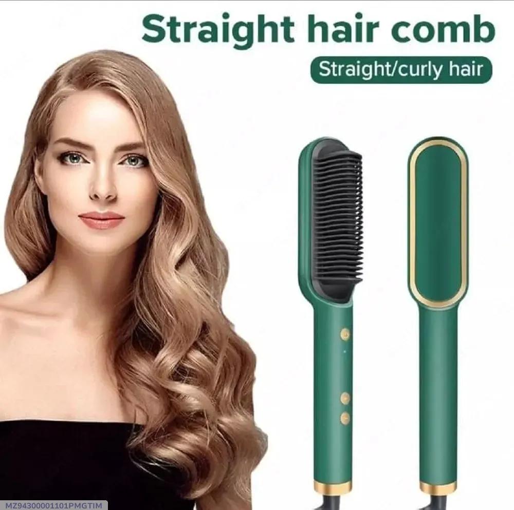 Green Hair Dryer Brush for Straight Curly Hair