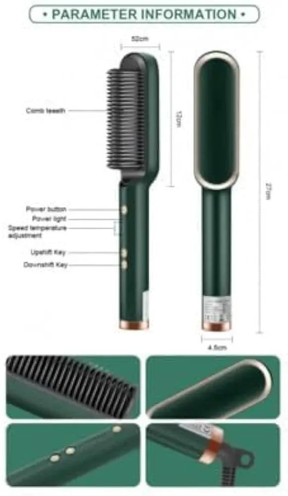 Green Hair Dryer Brush for Straight Curly Hair