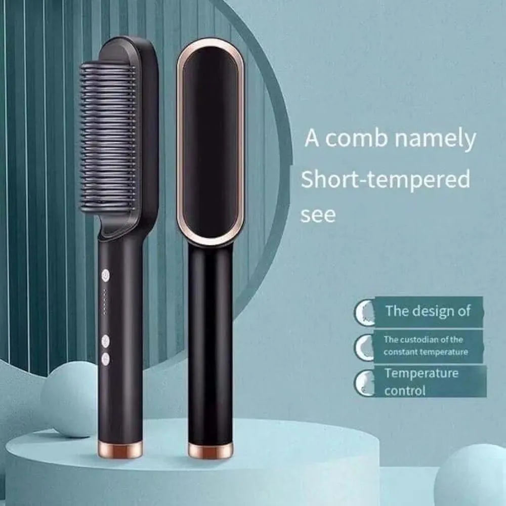 Fast Drying Hair Straightener Brush ABS Plastic