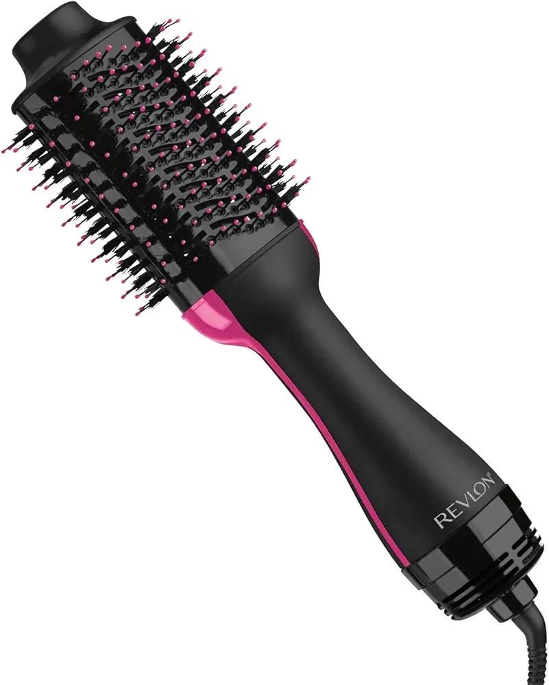 Stylish Pink Hair Dryer Brush for Smooth Hair